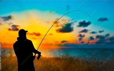 Surfcasting. Pesca desde la orilla del mar.